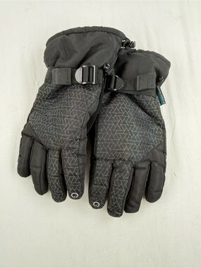 Winter Proof Size L/XL Men’s Black Patterned Insulated Winter Gloves